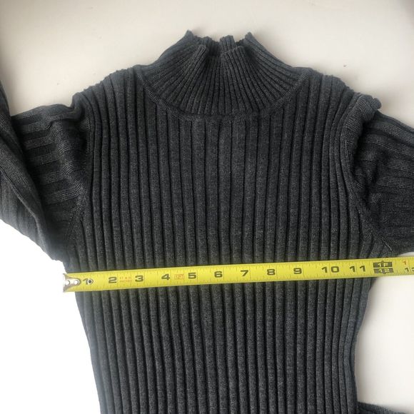 Max Studio Mock Turtle Neck Ribbed  Top Portion Sweater Dress Size XS NWT - Picture 10 of 11
